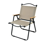 Maxbell Camping Folding Chair Portable Outdoor Furniture Armchair for Hunting Beach Khaki Black Large