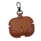 Maxbell Earphone Case PU Leather Protective Case Cover for Airpods Pro Brown