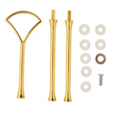 Max 3 Tier Fan Top Cake Stand Holder Rack Handle Fitting Hardware Rod Gold