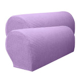 Max Set of 2 Waterproof Flannel Furniture Sofa Armrest Covers Purple - Aladdin Shoppers