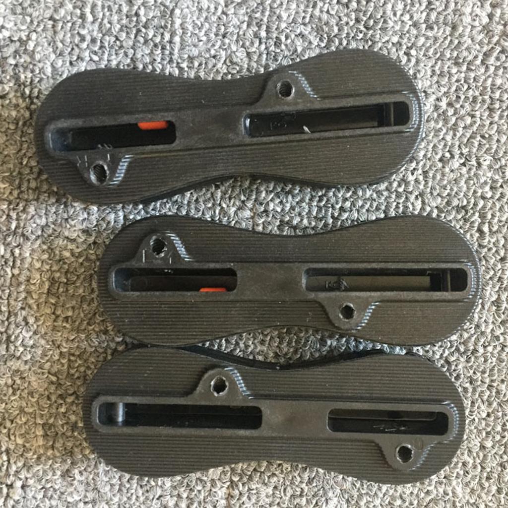 Maxbell 3 Sets Fusion Fin Box for Surfboard Surfing Plug with Screws Key 9 Degree