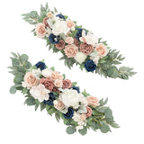 Maxbell Artificial Floral Swag Wedding Arch Flowers for Arch Garden Background Blue Pink