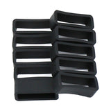 Maxbell Rubber Replacement Watch Band Strap Loops Watch Strap Keeper Retainer 22MM