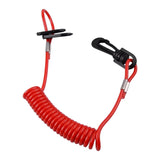 Maxbell Motorboat Kill Switch Key Lanyard Cord with Clip Hook for Boat Durable
