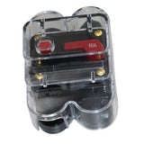 Maxbell CAR STEREO AUDIO CIRCUIT BREAKER FUSE INLINE FOR 12V DC CAR A/V SYSTEM 60A