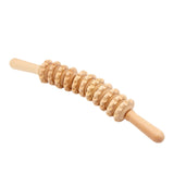 Maxbell Manual Wooden Massage Roller Abdomen Massager Stick