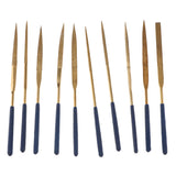 Max 10Pcs Super Wear-resistant Diamond Round Triangle File Corundum 3 x 140 suits