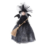 Maxbell Witch Collectible Dolls Photo Props for Halloween Christmas Tree Decor Black