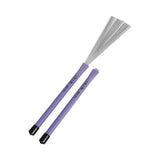 Maxbell Retractable Drum Brushes Professional Durable for Drum Kits Acoustic Drummer Violet 1.8x1.5x36cm