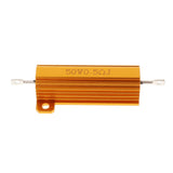 Max Gold Aluminum Shell resistor RX24 50W High Power Resistor For LED Bulb 0.5R