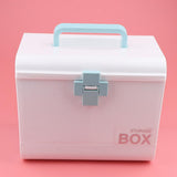 Max Multi-Use Medicine Art Supplies Organizer Box Makeup Storage Case Blue
