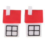 Max 2PCS Mini House Miniature Dollhouse House Garden Accessory Fairy Ornament 5