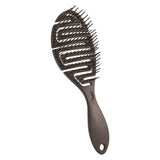 Maxbell Hair Brush S Shape Durable Massage Styling Tool for Wet Hair Dry Hair Men Black