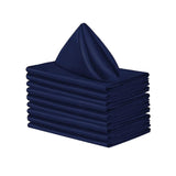 Maxbell 10x Weddings Party Napkins Portable Elegant for Events Banquets Weddings Dark Blue