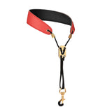 Maxbell Saxophone Neck Strap Padded Comfortable for Soprano Saxophone Bass Clarinet Red