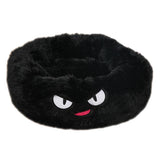 Max Maxb Cute Round  Pet Sleeping Bed Cozy Winter Bed For Small Animals Cat Dog Black