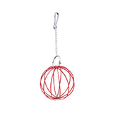 Maxbell Rabbit Hay Feeder Ball Hanging Hay Ball Bunny Treat Ball for Rat Chinchillas Red