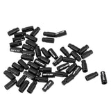 Maxbell 50 Pieces Bicycle Presta Schrader Valve Cap Tyre Dust Cover Presta  Black