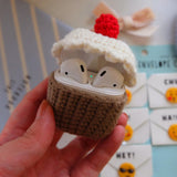 Max Knitting Wool Earphone Cover Built-in Silicone Case for AirPods Cake