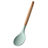 Maxbell Silicone Non Stick Kitchen Cooking Utensil Set Wooden Handle Spoon