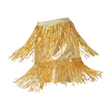 Maxbell Sequin Tassel Skirt Boho Fashion Sequins Fringe Skirt for Party Rave Women XL Aureate