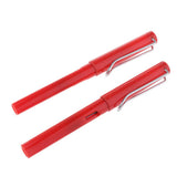 Max 2x Fountain Ink Pen Nib Pen Calligraphy Office School Stationery red