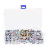 Maxbell 600Pcs Plastic Googly Wiggle Eyes for Teddy Bear Doll Puppet DIY Making Self-Adhesive