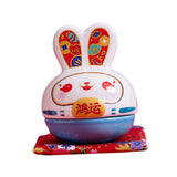 Maxbell Rabbit Figurine Piggy Bank Container Saving Box Ceramic for Home Decoration Style E