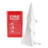 Maxbell Fire Blanket Fiberglass Fire Flame Retardent Emergency Surival Fire Shelter 1.0x1.0m