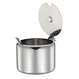 Maxbell Kitchen Stainless Steel Spice Jar Condiment Pots Seasoning Can + Spoon 200ml