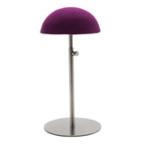 Maxbell Hat Stand with Round Base Portable Baseball Hat Rack Lightweight Metal Purple