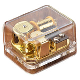 Maxbell Music Box Acrylic Mechanism Clear Wind up for Friends  RomeoandJuliet