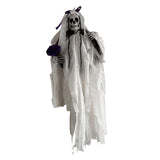 Maxbell Scary Hanging Skeleton Decoration Wreath for Haunted Party Wall Bride