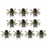 Maxbell Simulation Flies Insect Props for April Fools Day Joke Toy Prank Toy Props Green