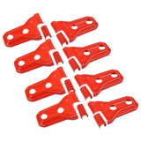 Maxbell Red Car Door Hinge Cover Protector Trim Exterior Decor For Jeep Wrangler JL
