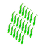 Maxbell 20x Soft Fishing Lures Spiral Tail Baits Set for Saltwater Sea Fishing Green