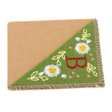 Maxbell Flower Letter Embroidery Bookmark Book Marker Clip Page Stitched Corner Summer B