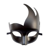Maxbell Half Face Mask Cosplay Adults Halloween Flame Bend Mask for Fancy Dress style B