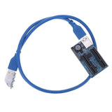 Max PCI-E X1 to Dual 4X Extension Cable 0.6M for Limited Space Install (UEX105)