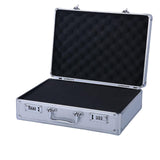 Maxbell Aluminum Alloy Carrying Case Lightweight Waterproof Briefcase Multipurpose Siliver Medium Lock