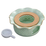 Maxbell Teapot Warmer Buffet Server Warmer for Glass Teapots Coffee and Milk Hiking light green