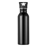 Max Stainless Steel Sports Water Bottle Cycling Hiking Flask Suck Top Black
