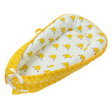 Max Maxb Foldable Travel Crib Baby Cotton Sleeping Baby Bassinet Bed Yellow Crown