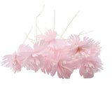 Max 10xHandmade Crystal Artificial Edelweiss Flowers Bridal Hairpiece Pink