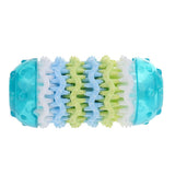 Maxbell Pet Dogs Tooth Cleaning Chews Toy Rubber Training Playing Toy Blue M