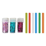 Maxbell Sticky Ball Sequins Straws Rainbow Colors Embellishment for Party Favor