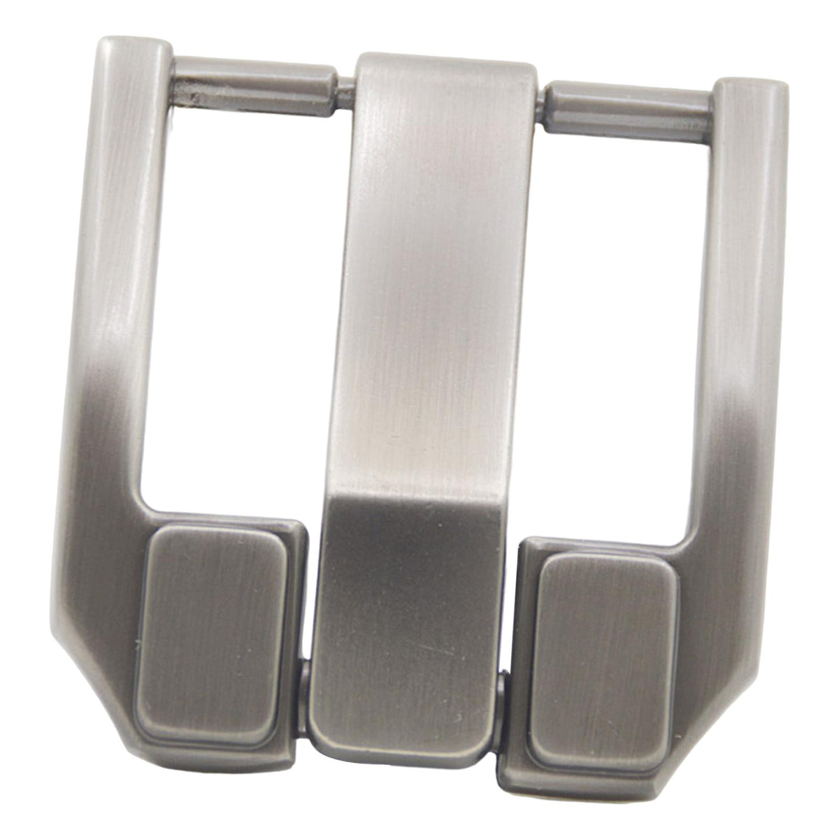 Maxbell Belt Buckle Replacement Silver Women Men Alloy Heavy Duty Rectangular 1.5"