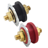 Maxbell thru Panel Battery Terminal Connector for Agricultural Vehicle Auto Rvs Red Black