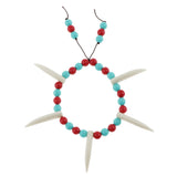 Max Ivory Round Colorful Beads Stretchy Bracelet Retro Indian Style Bracelet