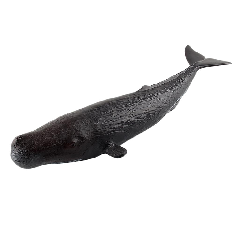 Maxbell Realistic Whale Animal Model Education Soft Figure Kids Toy Sperm Whale